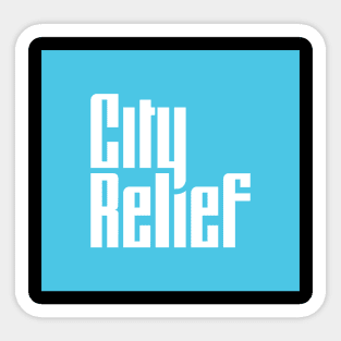 City Relief Square Sticker